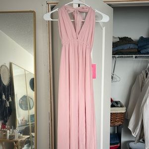 Pink maxi dress